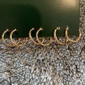 Wild fable small gold hoop earings